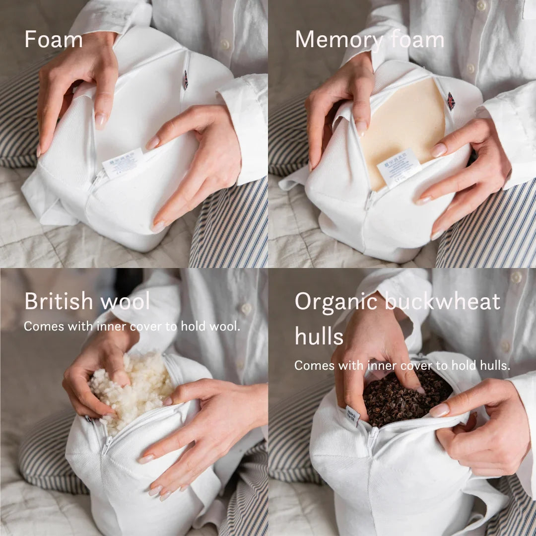 Putnams knee pillow with cotton cover and adjustable strap (image 3)