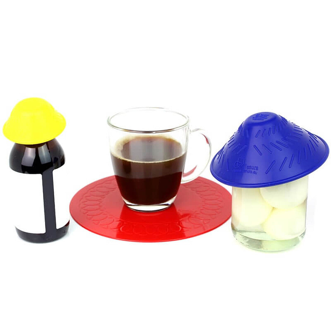 Tenura kitchen pack with jar opener, bottle opener and coaster