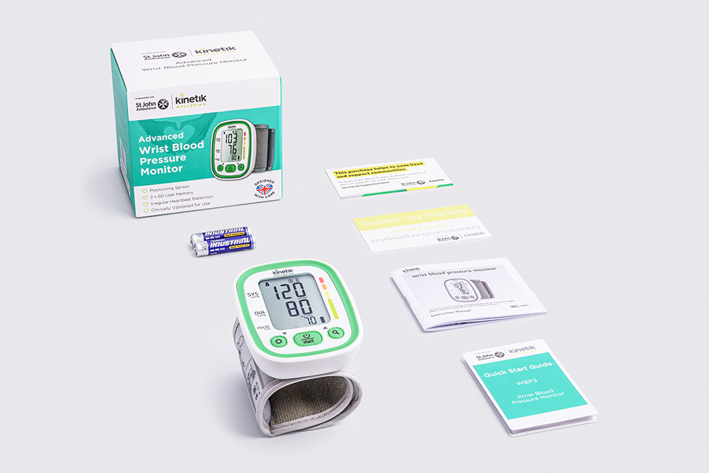 Kinetik Advanced Wrist Blood Pressure Monitor WBP3 (image 2)