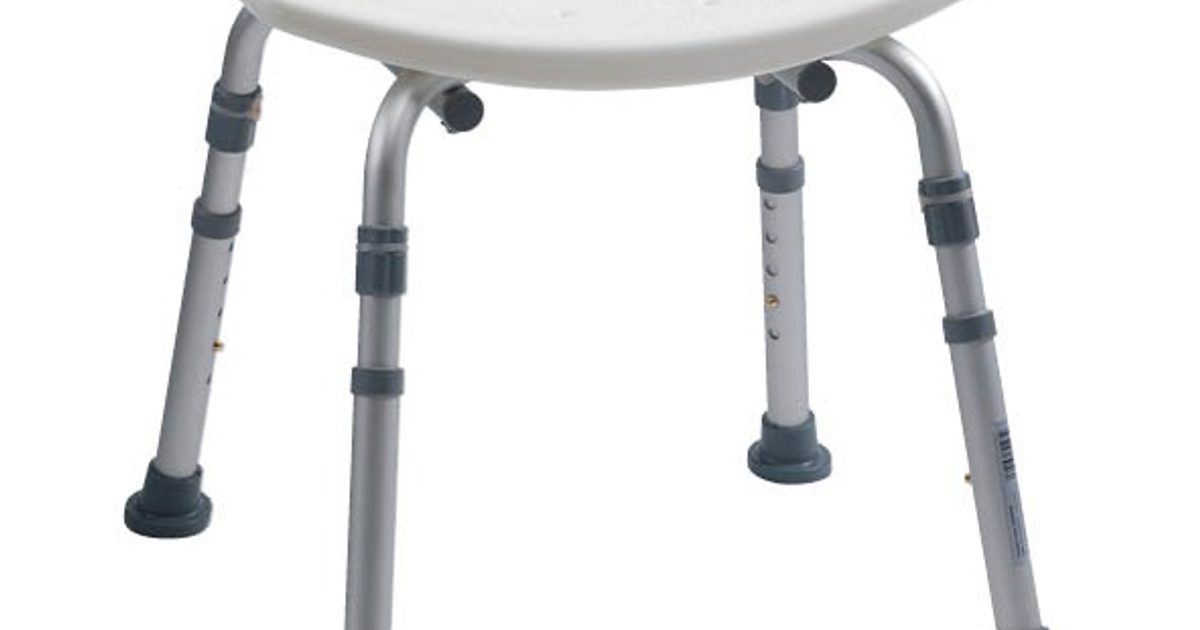 Drive Height-Adjustable Shower Stool
