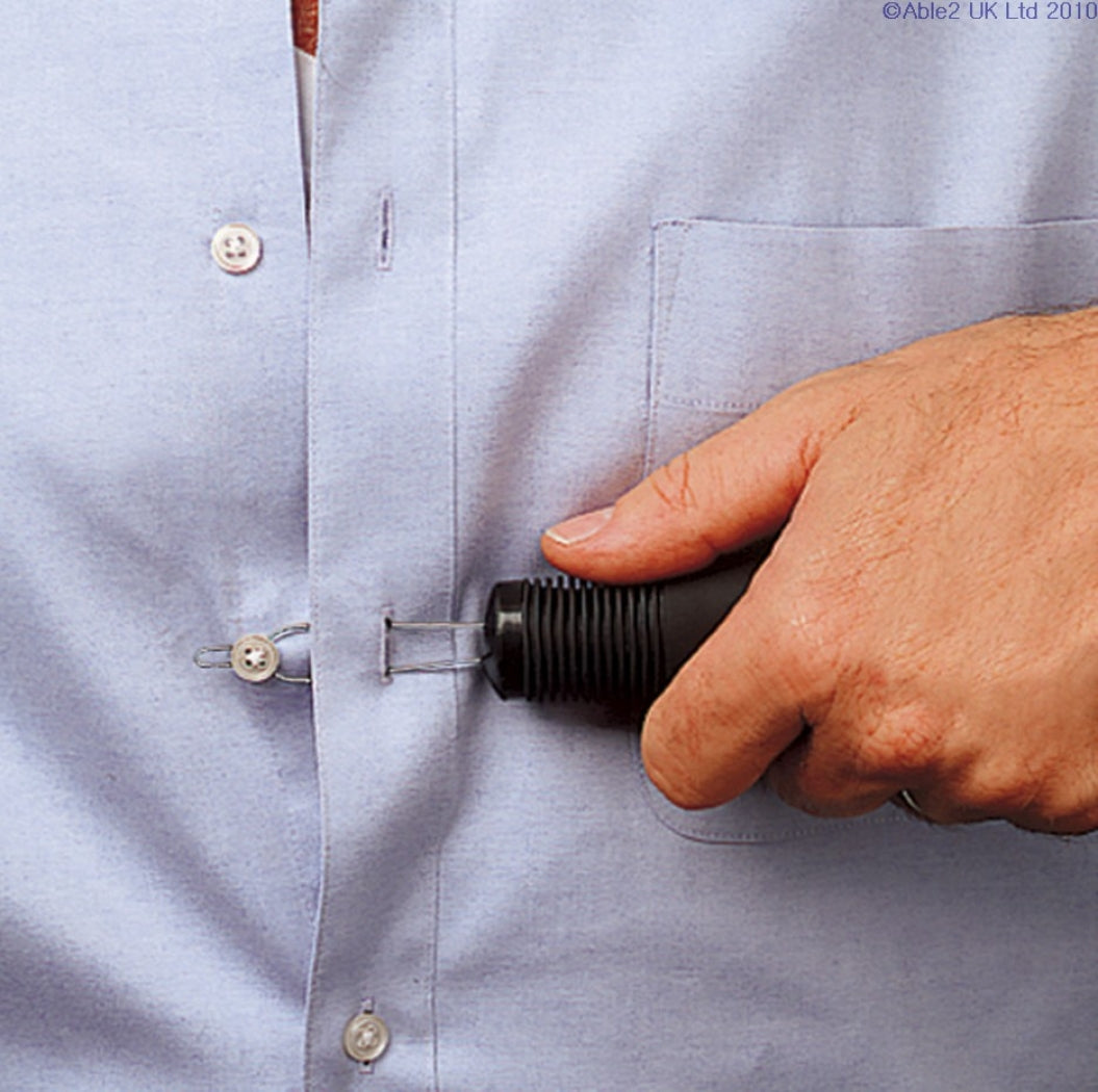 Big Grip button hook with cushioned ribbed handle (image 2)