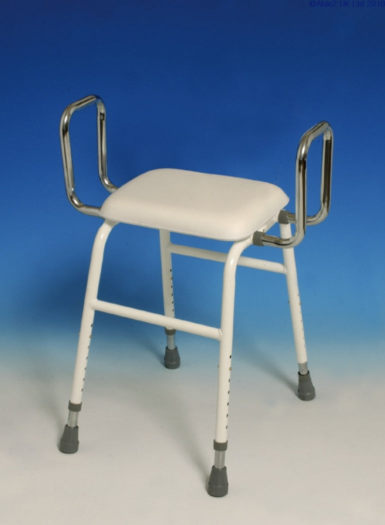 4-in-1 perching stool with padded seat, back and arms (image 2)