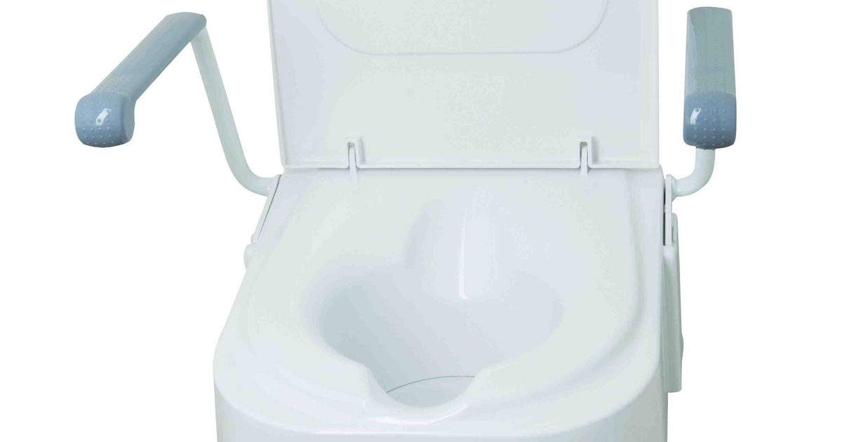 Drive Raised Toilet Seat with Arms and Lid