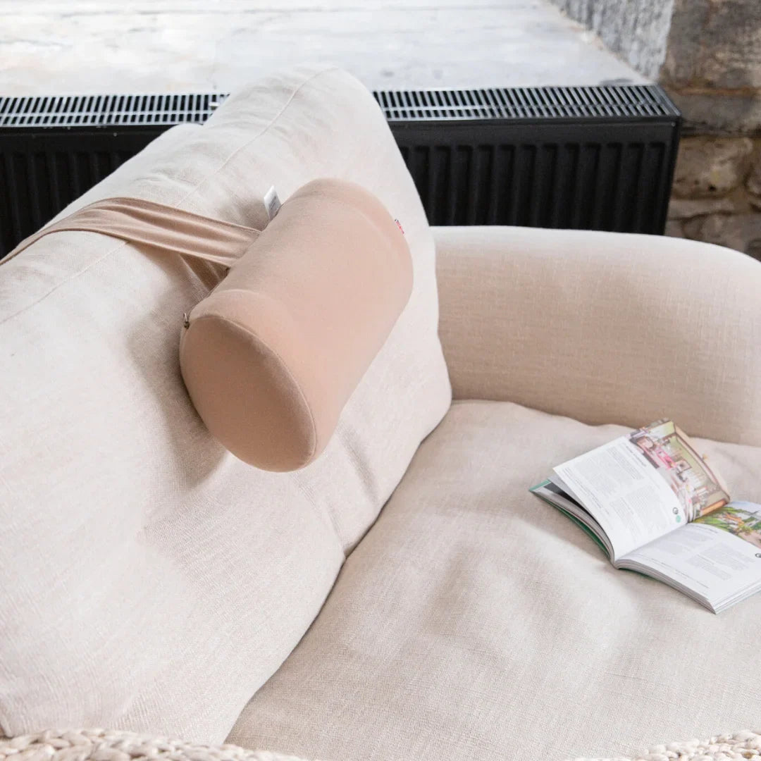 Putnams Rest-a-Head cushion on an armchair
