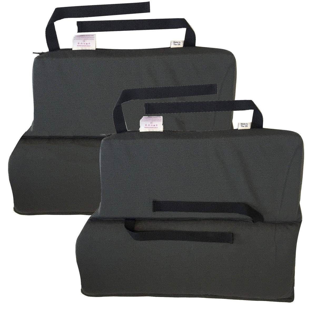 Pair of Putnams black memory foam wheelchair armrest cushions (image 4)