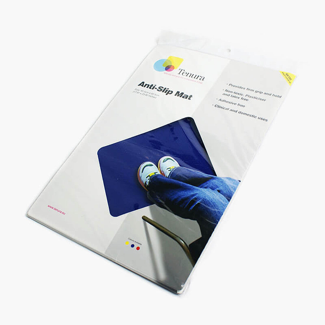 Tenura blue silicone anti-slip floor mat (image 4)